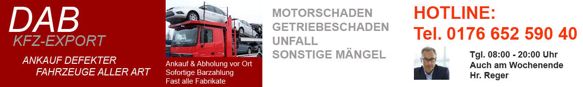 Ankauf defekter Autos in München und ganz Bayern.